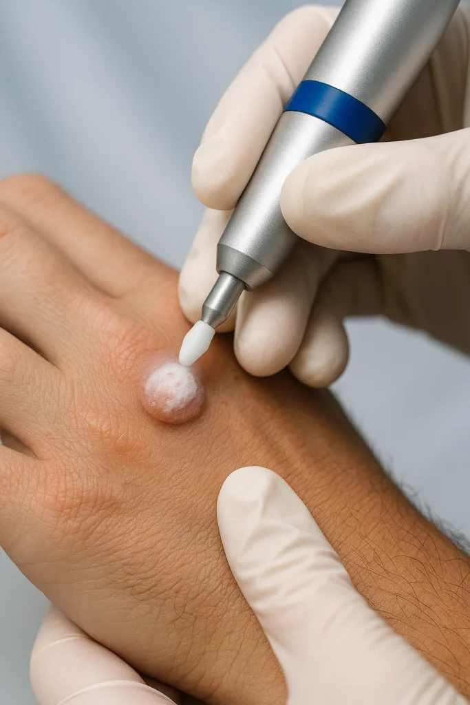 example of wart removal White City using cryopen