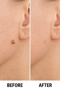 Skin tags removal White City before and after